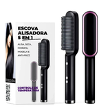 Escova Magic Easy Hair 5 em 1 - Alisa, Seca, Hidrata, Modela e Anti-Frizz (BIVOLT 110/220V)