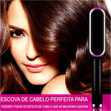 Escova Magic Easy Hair 5 em 1 - Alisa, Seca, Hidrata, Modela e Anti-Frizz (BIVOLT 110/220V)